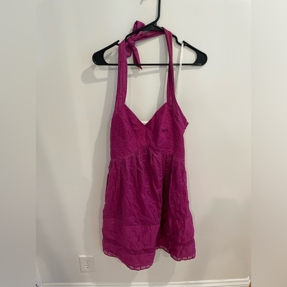 Cynthia Steffe Magenta Halter Dress - Picture 1 of 4